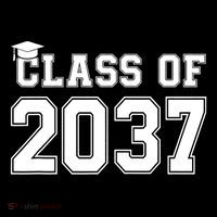 Class Of 2037 Pre K Grow With Me Graduation Short Acrylic Beanie