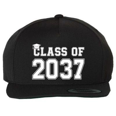 Class Of 2037 Pre K Grow With Me Graduation Wool Snapback Cap