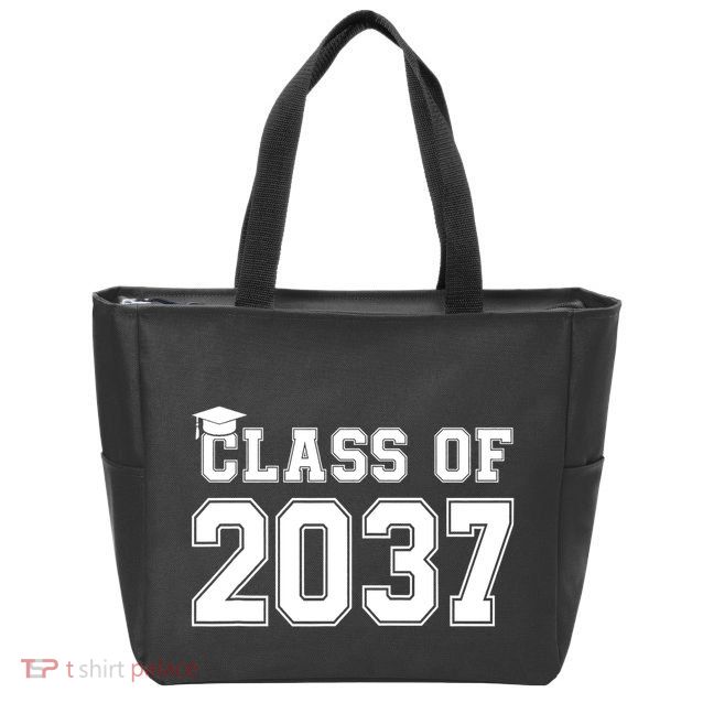 Class Of 2037 Pre K Grow With Me Graduation Zip Tote Bag