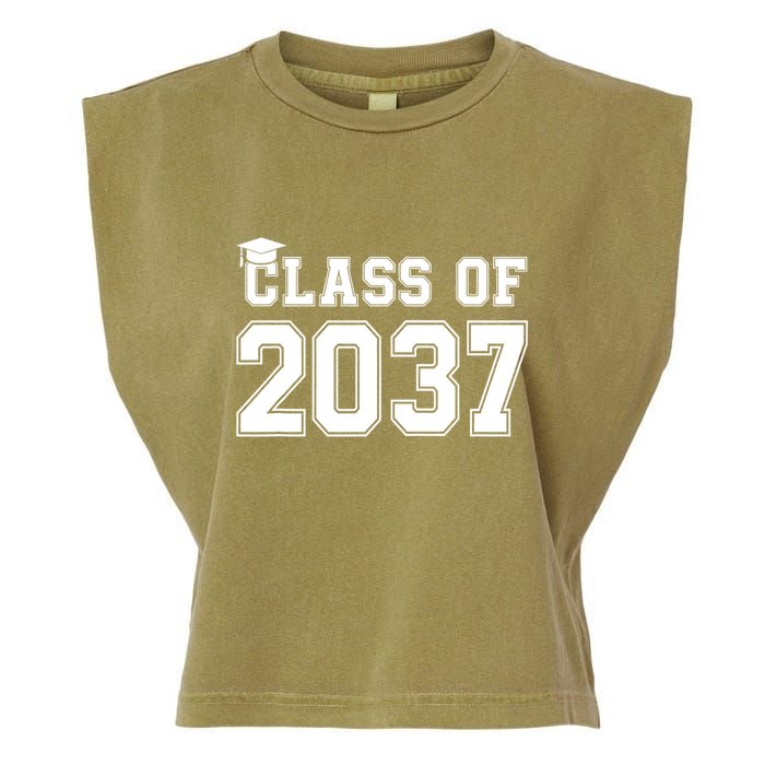 Class Of 2037 Pre K Grow With Me Graduation Garment-Dyed Women's Muscle Tee