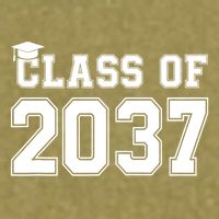Class Of 2037 Pre K Grow With Me Graduation Garment-Dyed Women's Muscle Tee