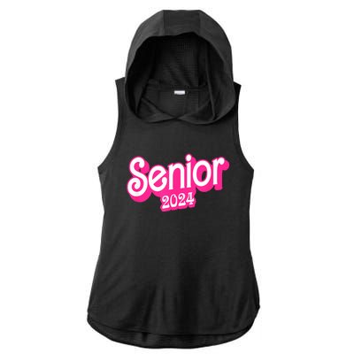 Class Of 2024 Senior Gifts Funny Seniors 2024 Ladies PosiCharge Tri-Blend Wicking Draft Hoodie Tank