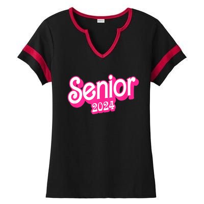 Class Of 2024 Senior Gifts Funny Seniors 2024 Ladies Halftime Notch Neck Tee