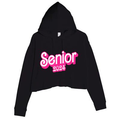 Class Of 2024 Senior Gifts Funny Seniors 2024 Crop Fleece Hoodie