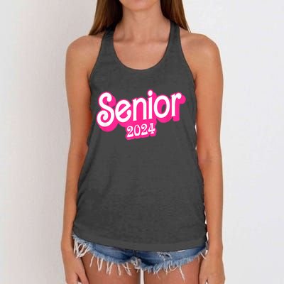 Class Of 2024 Senior Gifts Funny Seniors 2024 Women's Knotted Racerback Tank