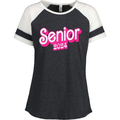 Class Of 2024 Senior Gifts Funny Seniors 2024 Enza Ladies Jersey Colorblock Tee