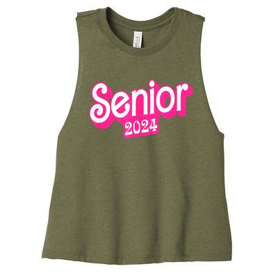 Class Of 2024 Senior Gifts Funny Seniors 2024 Women's Racerback Cropped Tank