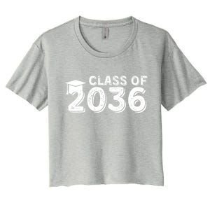 Class Of 2036 Senior Graduation 2036 Women's Crop Top Tee