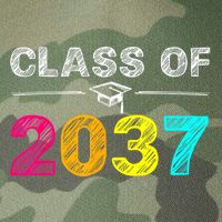 Class Of 2037 Grow With Me First Day Of School Graduation Legacy Tie Dye Trucker Hat