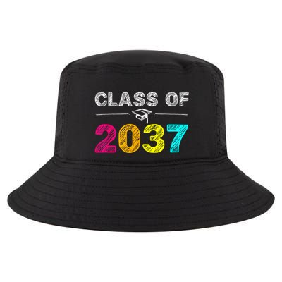 Class Of 2037 Grow With Me First Day Of School Graduation Cool Comfort Performance Bucket Hat