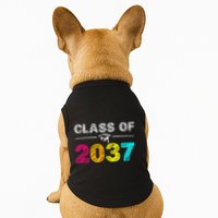 Class Of 2037 Grow With Me First Day Of School Graduation Doggie Tank