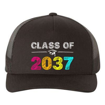 Class Of 2037 Grow With Me First Day Of School Graduation Yupoong Adult 5-Panel Trucker Hat