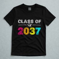 Class Of 2037 Grow With Me First Day Of School Graduation T-Shirt