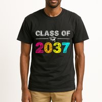 Class Of 2037 Grow With Me First Day Of School Graduation Tall T-Shirt