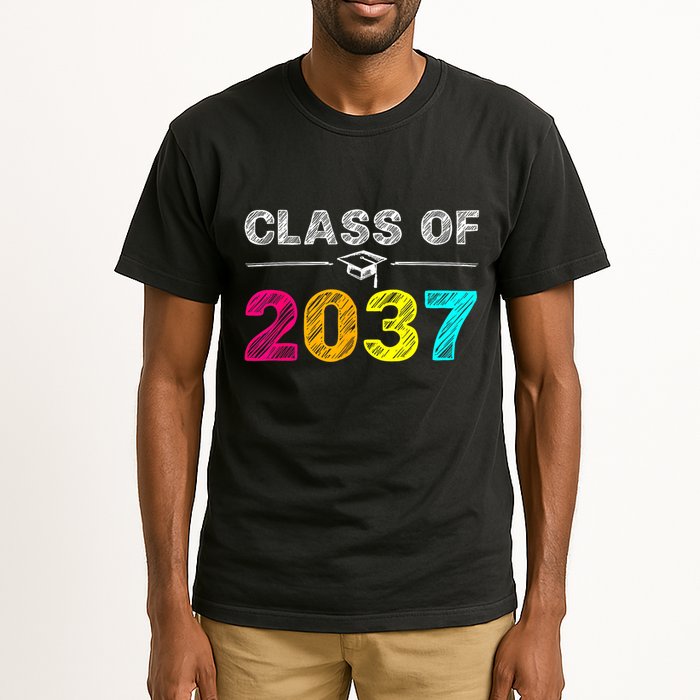 Class Of 2037 Grow With Me First Day Of School Graduation Tall T-Shirt