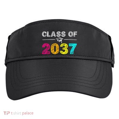 Class Of 2037 Grow With Me First Day Of School Graduation Adult Drive Performance Visor