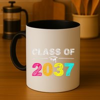 Class Of 2037 Grow With Me First Day Of School Graduation Mug