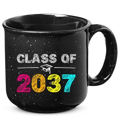 Class Of 2037 Grow With Me First Day Of School Graduation 15oz Campfire Ceramic Mug