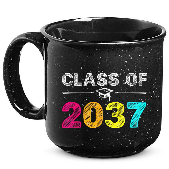 Class Of 2037 Grow With Me First Day Of School Graduation 15oz Campfire Ceramic Mug