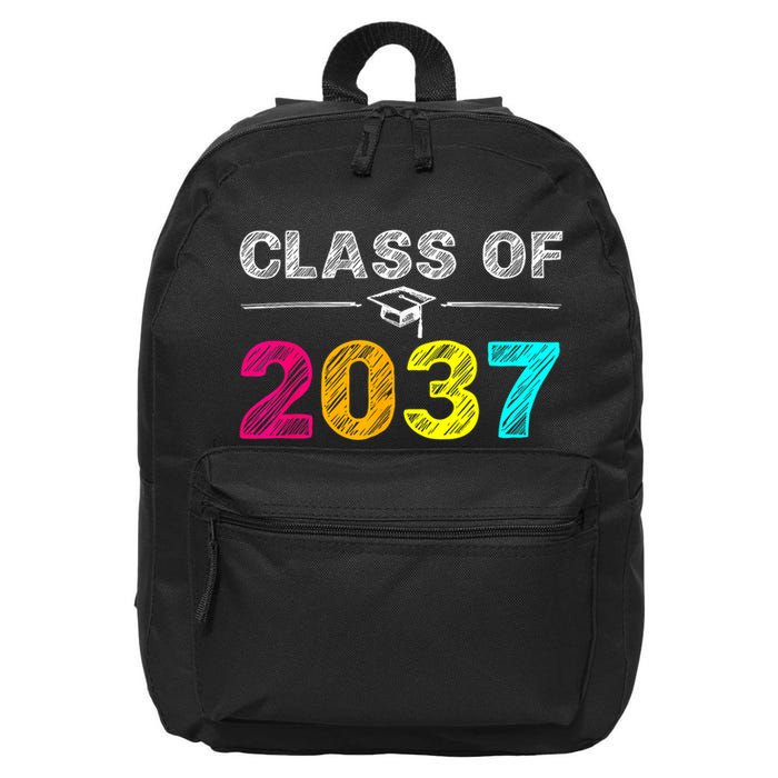 Class Of 2037 Grow With Me First Day Of School Graduation 16 in Basic Backpack