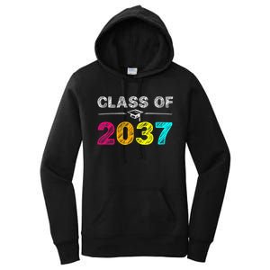 Class Of 2037 Grow With Me First Day Of School Graduation Women's Pullover Hoodie