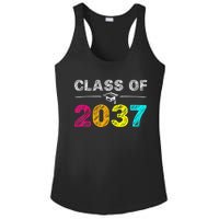 Class Of 2037 Grow With Me First Day Of School Graduation Ladies PosiCharge Competitor Racerback Tank