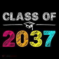Class Of 2037 Grow With Me First Day Of School Graduation Bag
