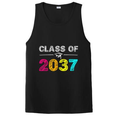Class Of 2037 Grow With Me First Day Of School Graduation PosiCharge Competitor Tank