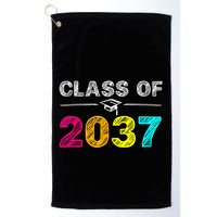 Class Of 2037 Grow With Me First Day Of School Graduation Golf Towel