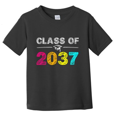 Class Of 2037 Grow With Me First Day Of School Graduation Toddler T-Shirt