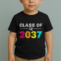 Class Of 2037 Grow With Me First Day Of School Graduation Toddler T-Shirt
