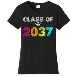 Class Of 2037 Grow With Me First Day Of School Graduation Women's T-Shirt