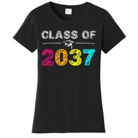 Class Of 2037 Grow With Me First Day Of School Graduation Women's T-Shirt