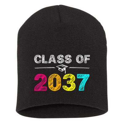 Class Of 2037 Grow With Me First Day Of School Graduation Short Acrylic Beanie