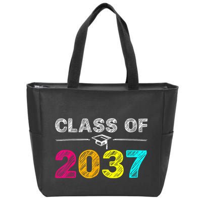 Class Of 2037 Grow With Me First Day Of School Graduation Zip Tote Bag