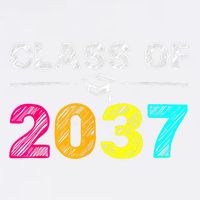 Class Of 2037 Grow With Me First Day Of School Graduation Garment-Dyed Sweatshirt
