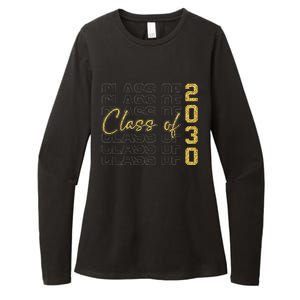 Class Of 2030 Grow With Me Graduation First Day Of School Womens CVC Long Sleeve Shirt