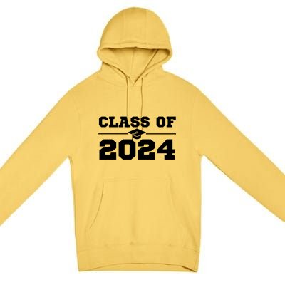 Class Of 2024 Gift Senior Year 24 Back To School Colors Gift Premium Pullover Hoodie