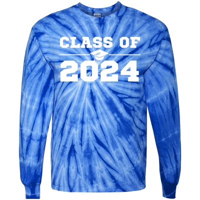 Class Of 2024 Gift Senior Year 24 Back To School Colors Gift Tie-Dye Long Sleeve Shirt