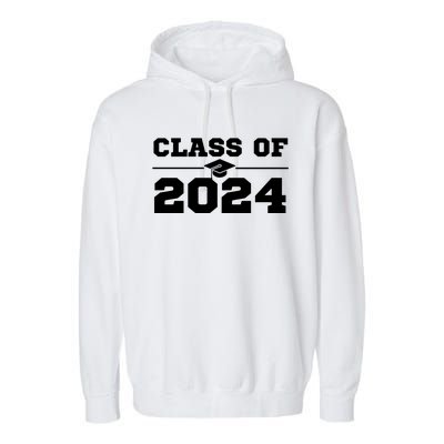 Class Of 2024 Gift Senior Year 24 Back To School Colors Gift Garment-Dyed Fleece Hoodie