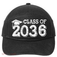 Class Of 2036 Grow With Me Handprints Space On Back Gift 7-Panel Snapback Hat