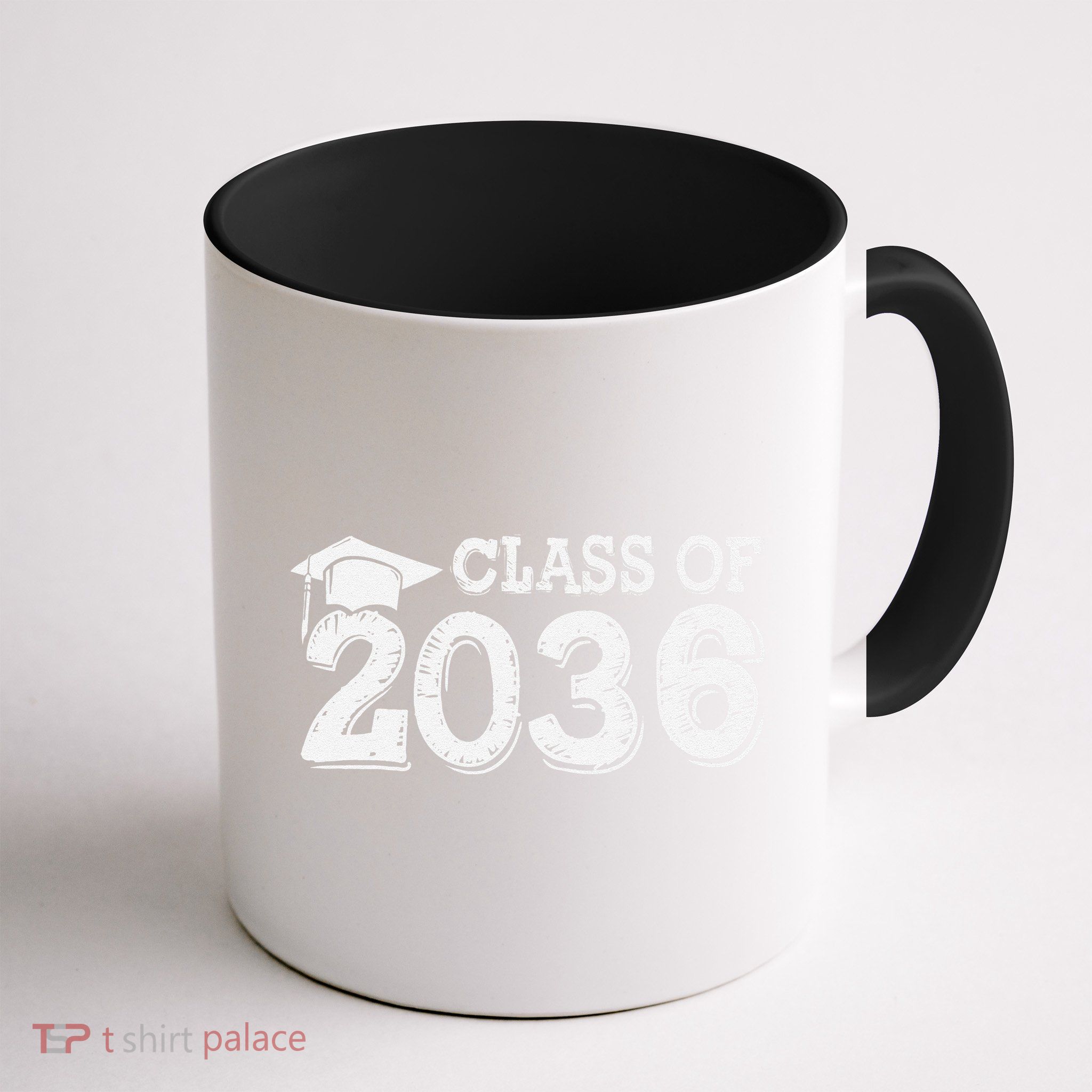 Class Of 2036 Grow With Me Handprints Space On Back Gift Mug