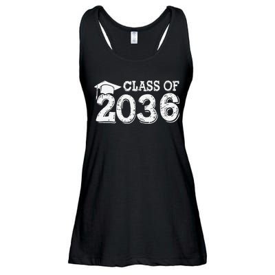 Class Of 2036 Grow With Me Handprints Space On Back Gift Ladies Essential Flowy Tank
