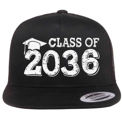 Class Of 2036 Grow With Me Handprints Space On Back Gift Flatbill Hat