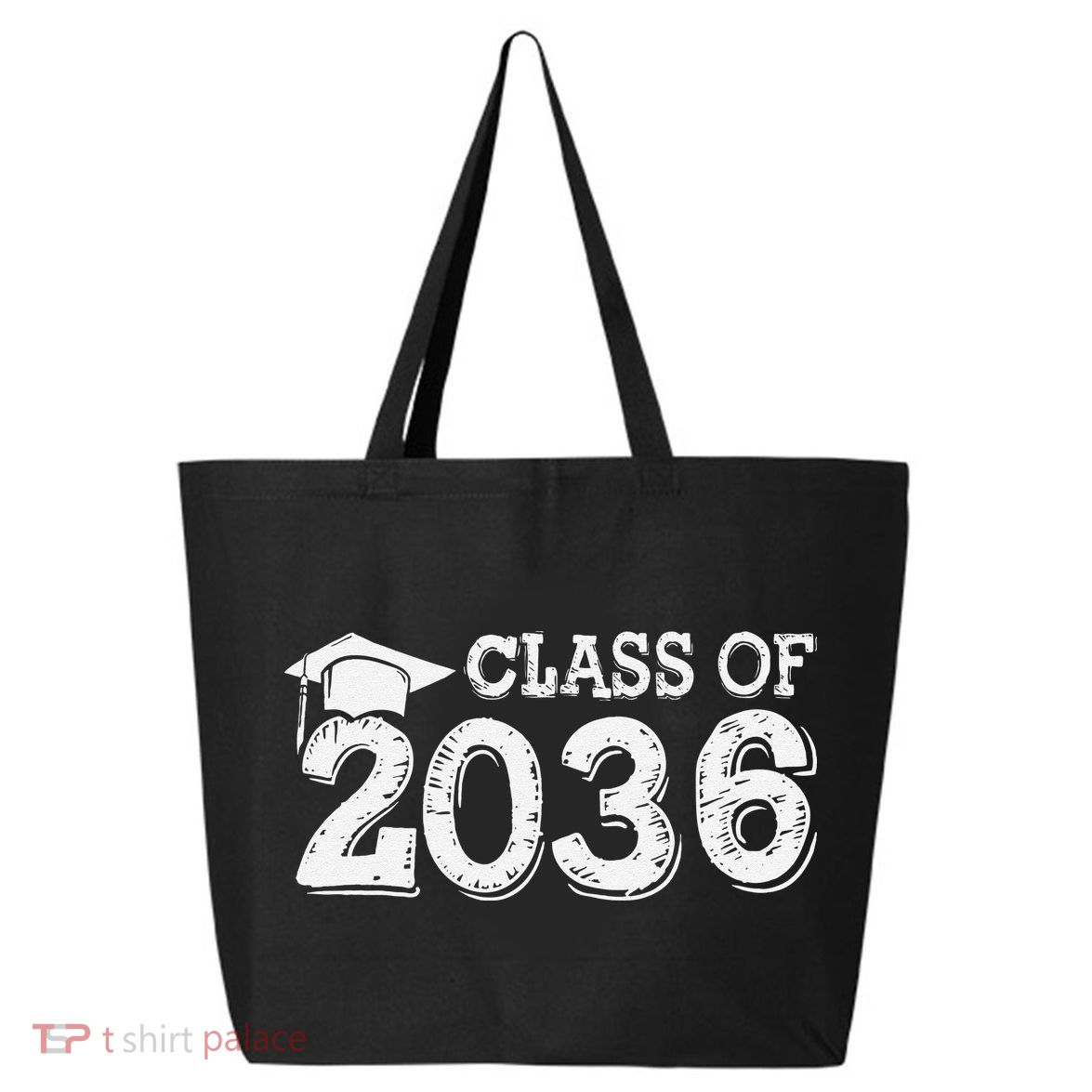 Class Of 2036 Grow With Me Handprints Space On Back Gift 25L Jumbo Tote