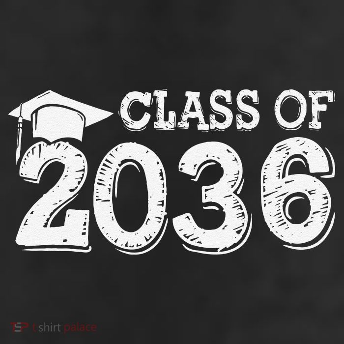 Class Of 2036 Grow With Me Handprints Space On Back Gift 25L Jumbo Tote