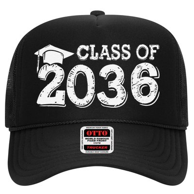 Class Of 2036 Grow With Me Handprints Space On Back Gift Trucker Hat