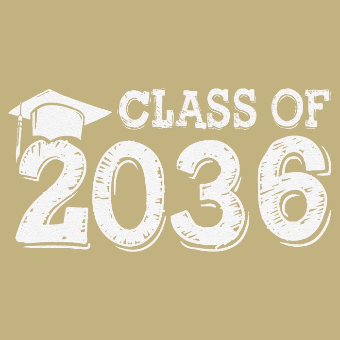 Class Of 2036 Grow With Me Handprints Space On Back Gift Cooling Performance Long Sleeve Crew