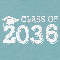 Class Of 2036 Grow With Me Handprints Space On Back Gift Sueded Cloud Jersey T-Shirt