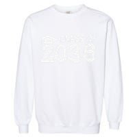 Class Of 2036 Grow With Me Handprints Space On Back Gift Garment-Dyed Sweatshirt